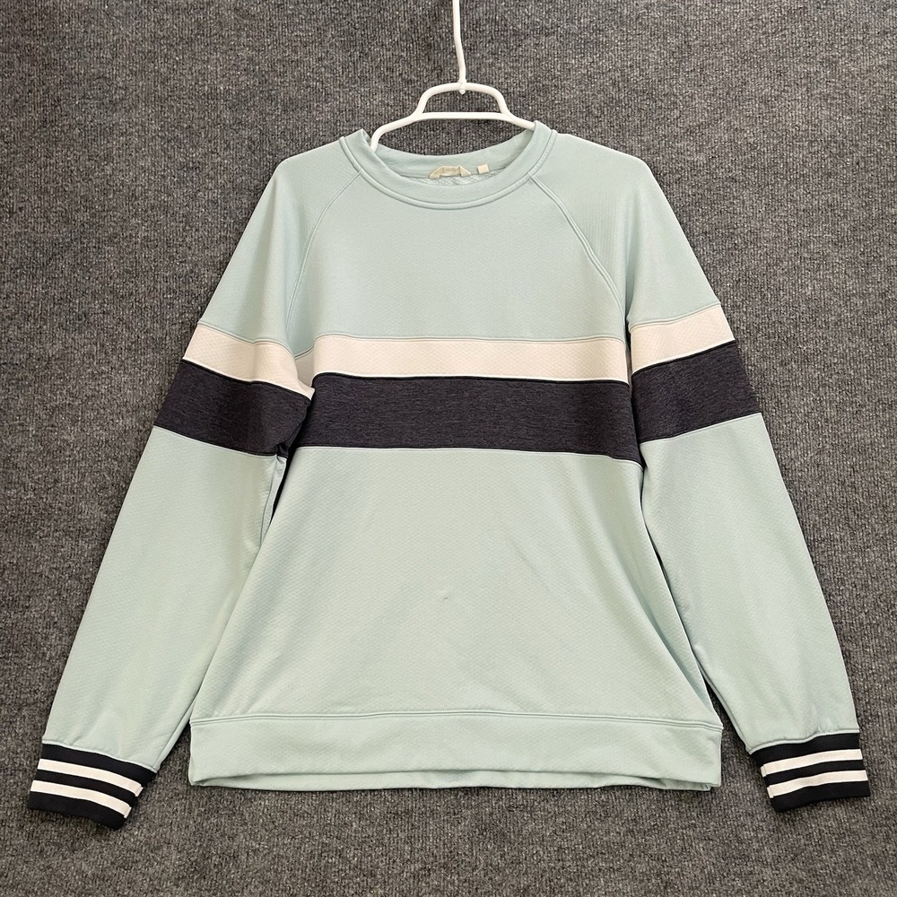 Cotopaxi Bandera Microgrid Fleece Sweatshirt Mens Sz L Blue Colorblock Crewneck